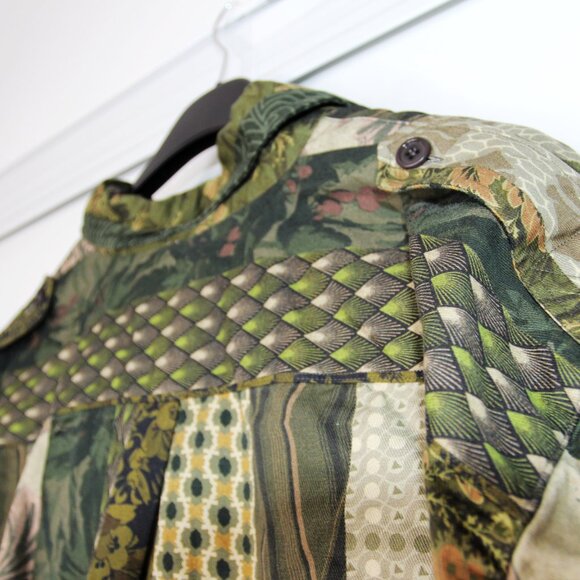 SS18 DRIES VAN NOTEN CAYCE PATCHWORK PRINT SHIRT JACKET M - Picture 5 of 16